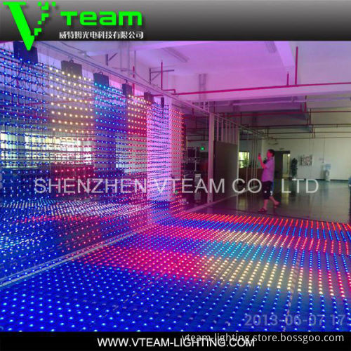 Flexible LED Curtain Display/soft video background led curtain, transparent led curtain display mesh screen panel